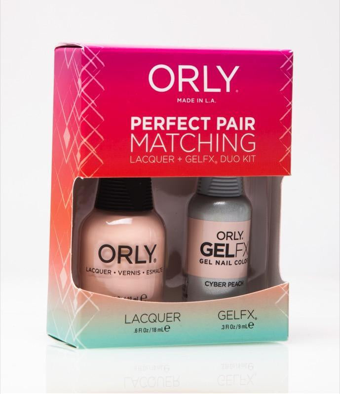 Orly Duo Cyber Peach (Lacquer + Gel) .6oz / .3oz 31225-Beauty Zone Nail Supply