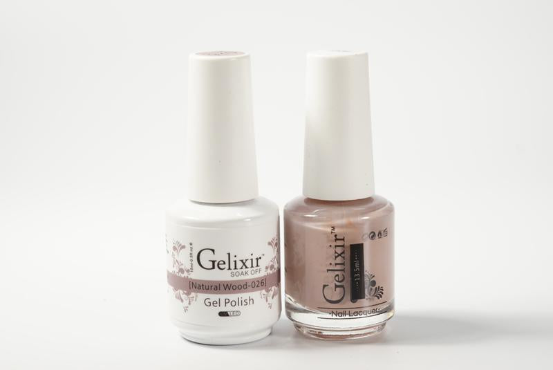 Gelixir Duo Gel & Lacquer Natural Wood 1 PK #026-Beauty Zone Nail Supply