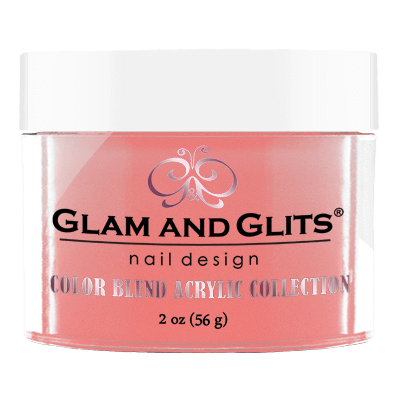Glam & Glits Acrylic Powder Color Blend Peach Please 2 Oz- Bl3022-Beauty Zone Nail Supply