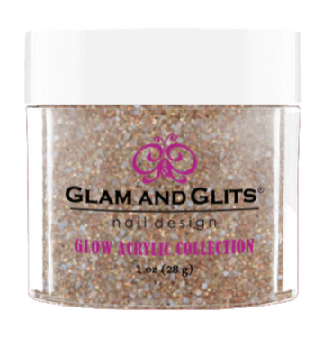 Glam & Glits Glow Acrylic (Cream) 1 oz Shooting Stars - GL2021-Beauty Zone Nail Supply