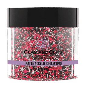 Glam & Glits Matte Acrylic Powder 1 oz Berry Bomb-MAT602-Beauty Zone Nail Supply