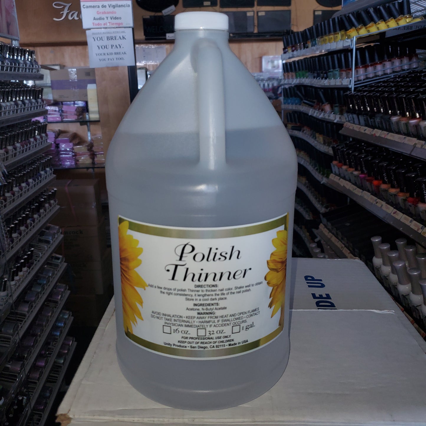 Unity Nail Polish Thinner Gallon-Beauty Zone Nail Supply