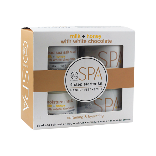 BCL SPA Milk + Honey with White Chocolate 4 Step Starter Kit 16oz-Beauty Zone Nail Supply