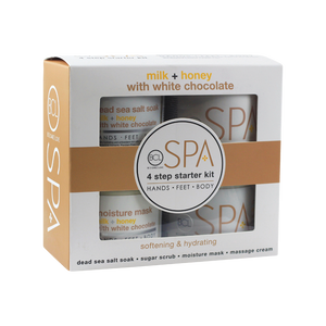 BCL SPA Milk + Honey with White Chocolate 4 Step Starter Kit 16oz-Beauty Zone Nail Supply