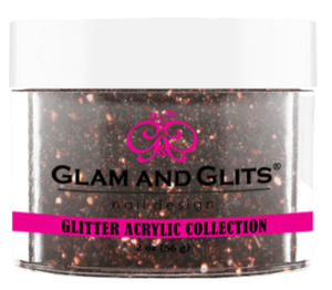Glam & Glits Glitter Acrylic Powder (Glitter) 2 oz Penny Copper - GAC18-Beauty Zone Nail Supply