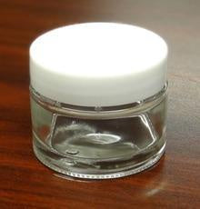 Glass liquid jar clear 1.5 oz #5988-Beauty Zone Nail Supply