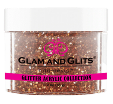 Load image into Gallery viewer, Glam &amp; Glits Glitter Acrylic Powder (Glitter) 2 oz Penny Copper - GAC18-Beauty Zone Nail Supply