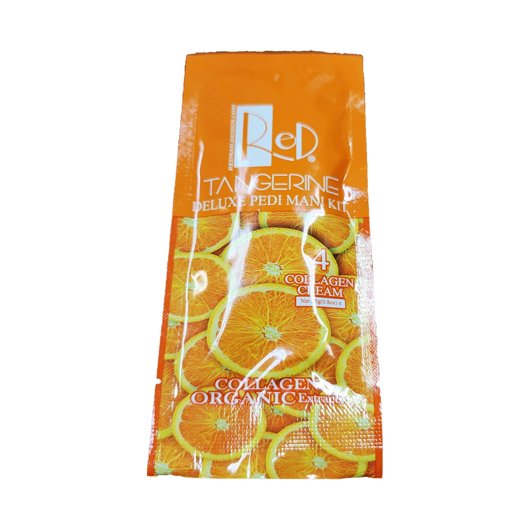 Red Manicure Pedicure Spa Step 4 Tangerine Lotion Cream-Beauty Zone Nail Supply