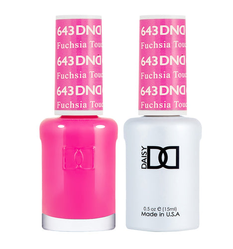 DND Duo Gel & Lacquer Fuschsia Touch #643-Beauty Zone Nail Supply