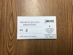 RHINESTONE CLEAR ACRYLIC #8 #6029