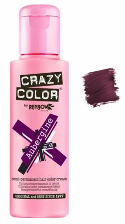 Crazy Color vibrant Shades -CC PRO 50 AUBERGINE 150ML-Beauty Zone Nail Supply
