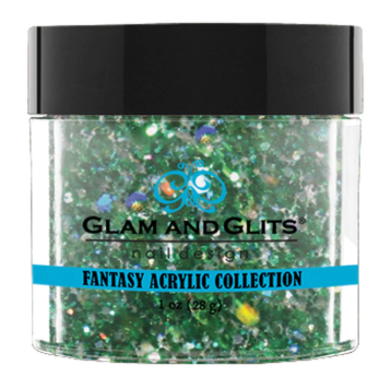 Glam & Glits Fantasy Acrylic (Glitter) 1 oz Ever Green- FAC526-Beauty Zone Nail Supply