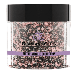 Glam & Glits Matte Acrylic Powder 1 oz Frosted Cupcake-MAT607-Beauty Zone Nail Supply