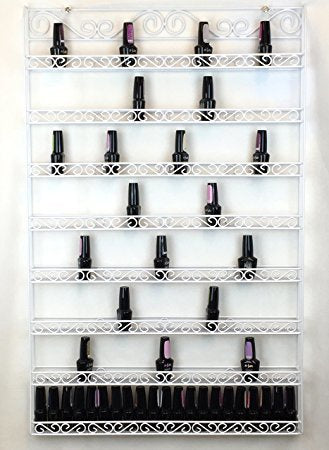 WR017 Wall Rack METAL 135 Bottle-Beauty Zone Nail Supply