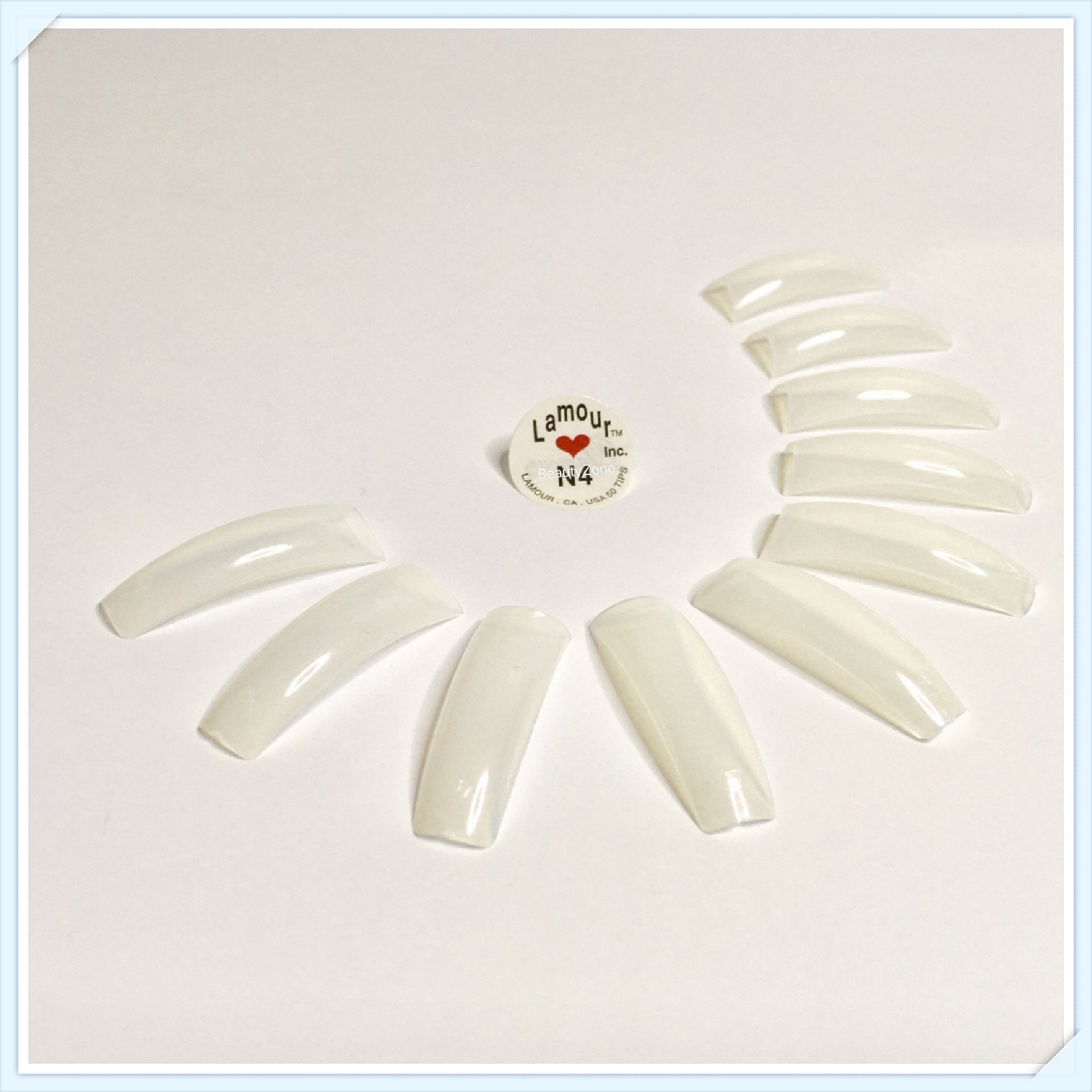 Lamour Lamour Tip Natural 50 pc / Bag-Beauty Zone Nail Supply