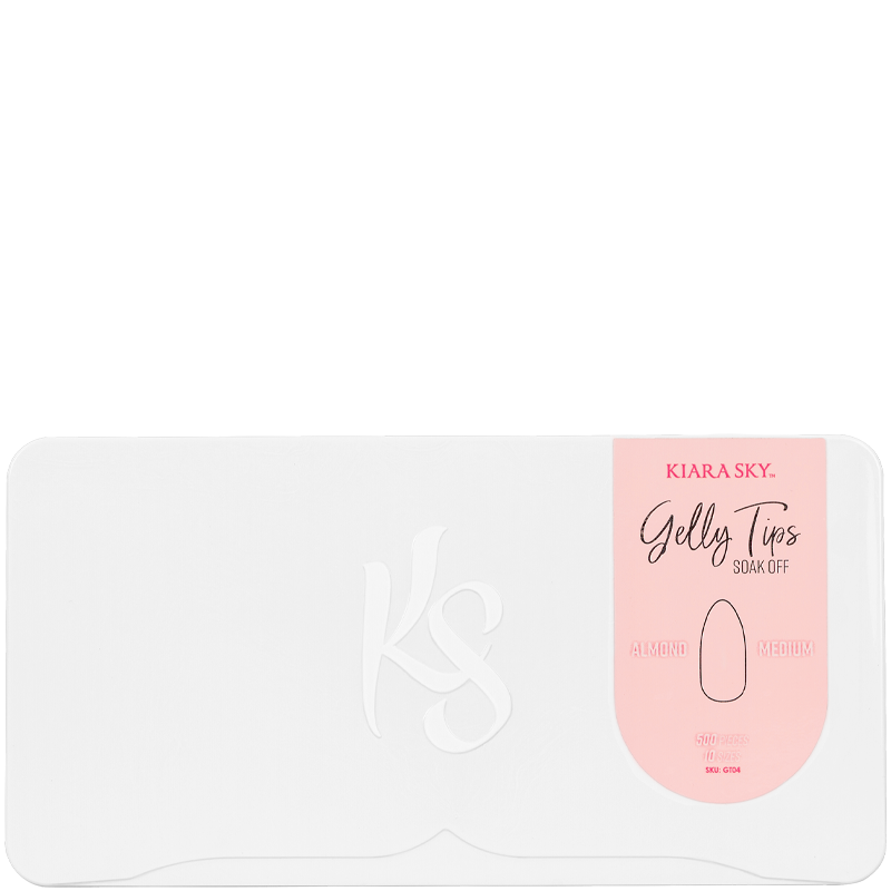 Kiara Sky Gelly Tip Medium Almond 500 tips #GT04-Beauty Zone Nail Supply