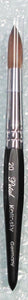 Petal kolinsky acrylic nail brush black angle size 20 - BeautyzoneNailSupply