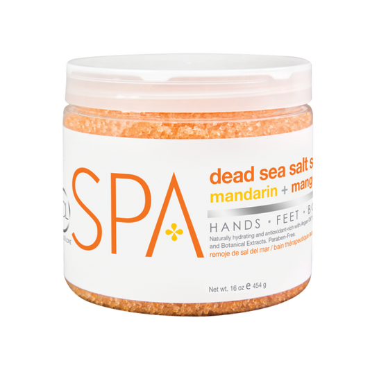 BCL SPA Dead Sea Salt Soak Mandarin + Mango 16oz-Beauty Zone Nail Supply