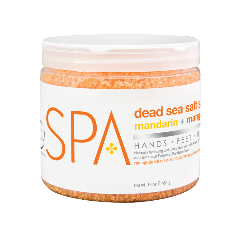 BCL SPA Dead Sea Salt Soak Mandarin + Mango 16oz-Beauty Zone Nail Supply