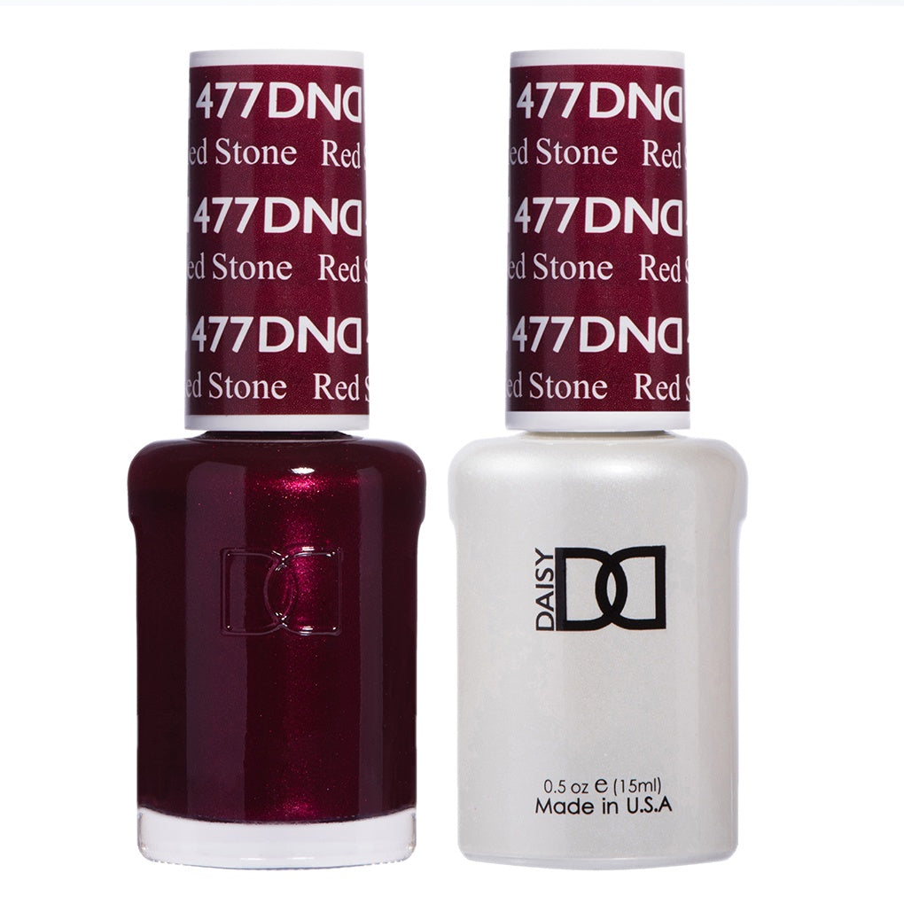 DND Duo Gel & Lacquer Red Stone #477-Beauty Zone Nail Supply