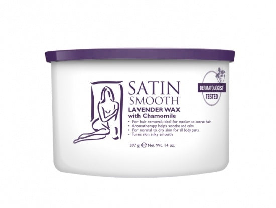 Satin Smooth Lavender Wax #Ssw14Lwg-Beauty Zone Nail Supply