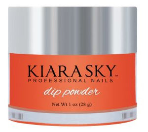 Kiara Sky Dip Glow Powder -DG108 Bright Clementine-Beauty Zone Nail Supply