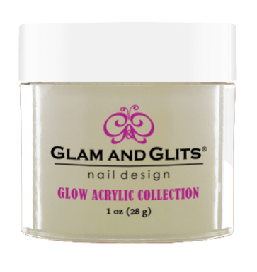 Glam & Glits Glow Acrylic (Cream) 1 oz De-Lighted - GL2002-Beauty Zone Nail Supply