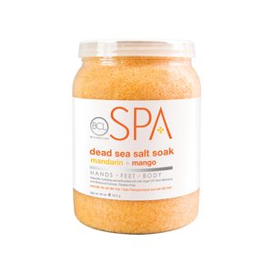 BCL SPA Dead Sea Salt Soak Mandarin + Mango 64oz-Beauty Zone Nail Supply
