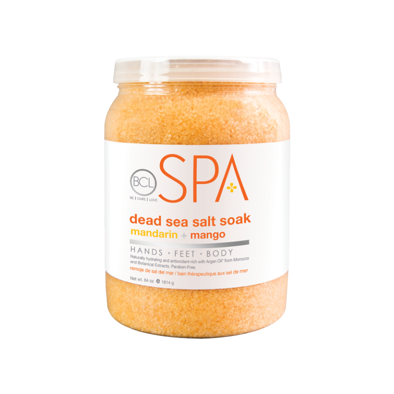 BCL SPA Dead Sea Salt Soak Mandarin + Mango 64oz-Beauty Zone Nail Supply