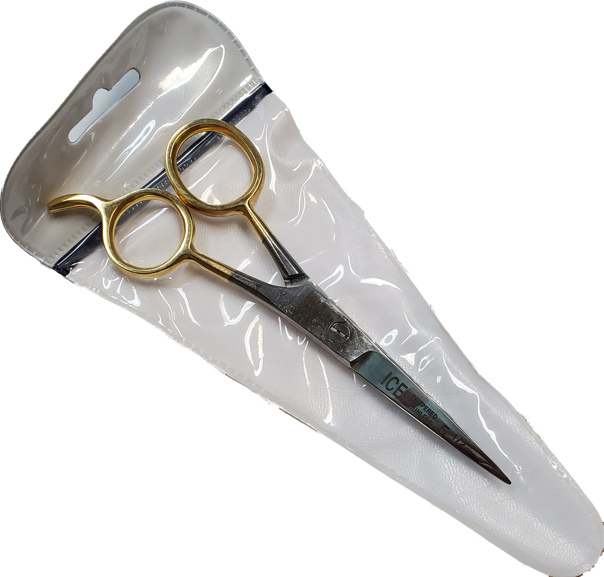 Barber Scissor 5 1/2 Gold Handle-Beauty Zone Nail Supply