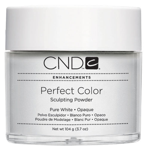 Cnd Powder Pure White 3.7 Oz #03052-4-Beauty Zone Nail Supply