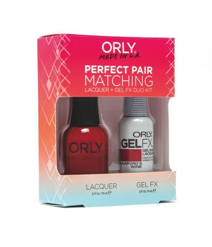 Orly Duo Crawford's Wine ( Lacquer + Gel) .6oz / .3oz 31165-Beauty Zone Nail Supply