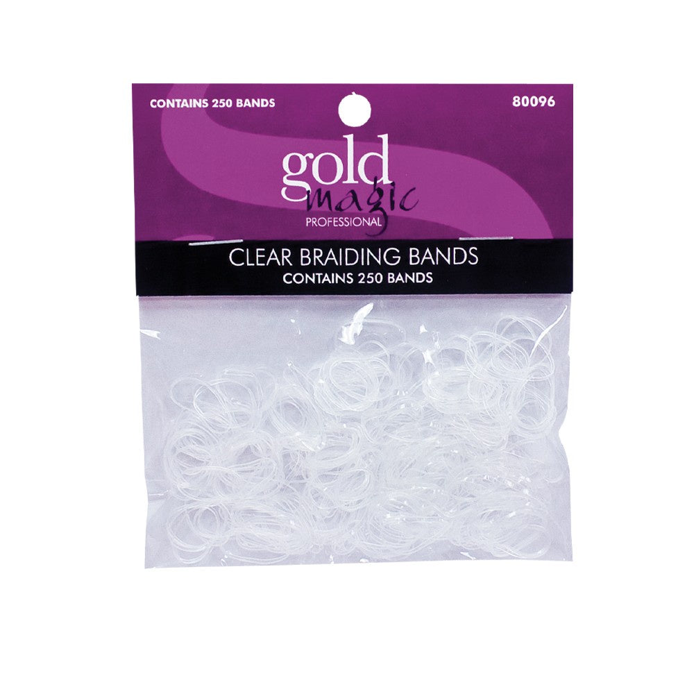 Clear Braiding Bands 250 pc 80096-Beauty Zone Nail Supply