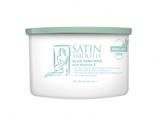 Satin Smooth Aloe Vera Wax #Ssw14Avg-Beauty Zone Nail Supply