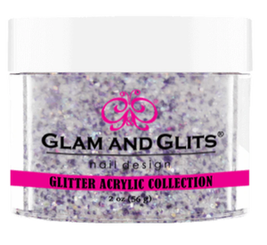 Glam & Glits Glitter Acrylic Powder (Glitter) 2 oz Light Purple - GAC30-Beauty Zone Nail Supply