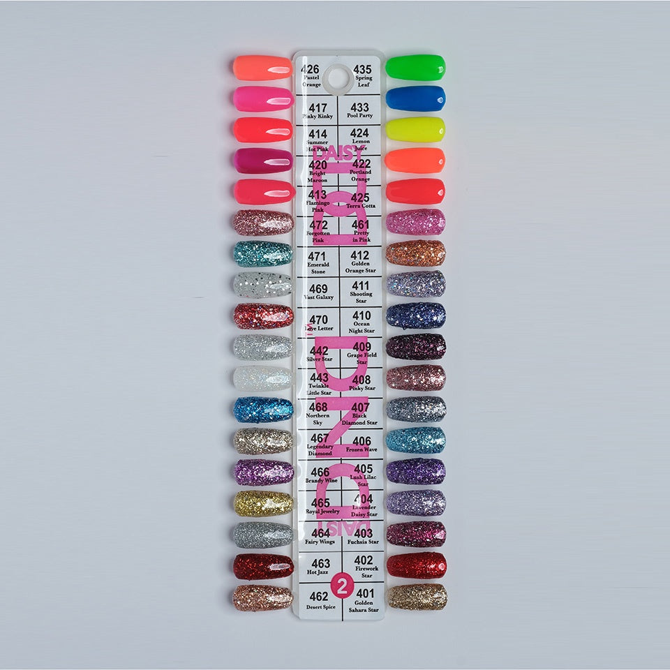 DND Duo Color Swatches 36 color– Single – 2-Beauty Zone Nail Supply
