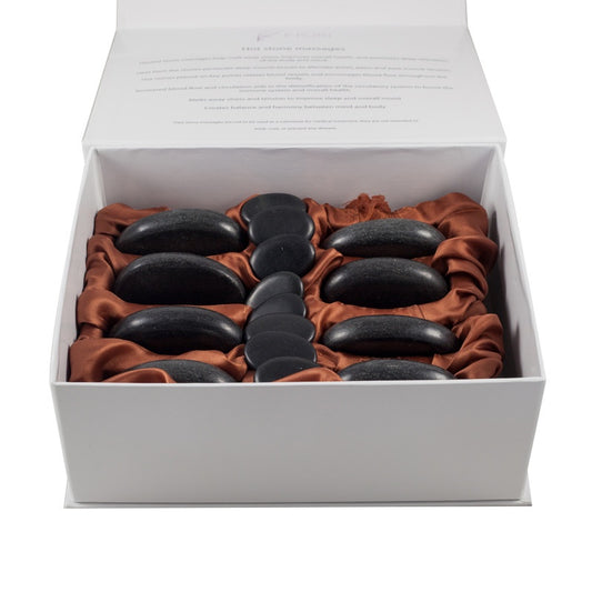 Hot Stone SPA natural for Body massage set 16 pc-Beauty Zone Nail Supply