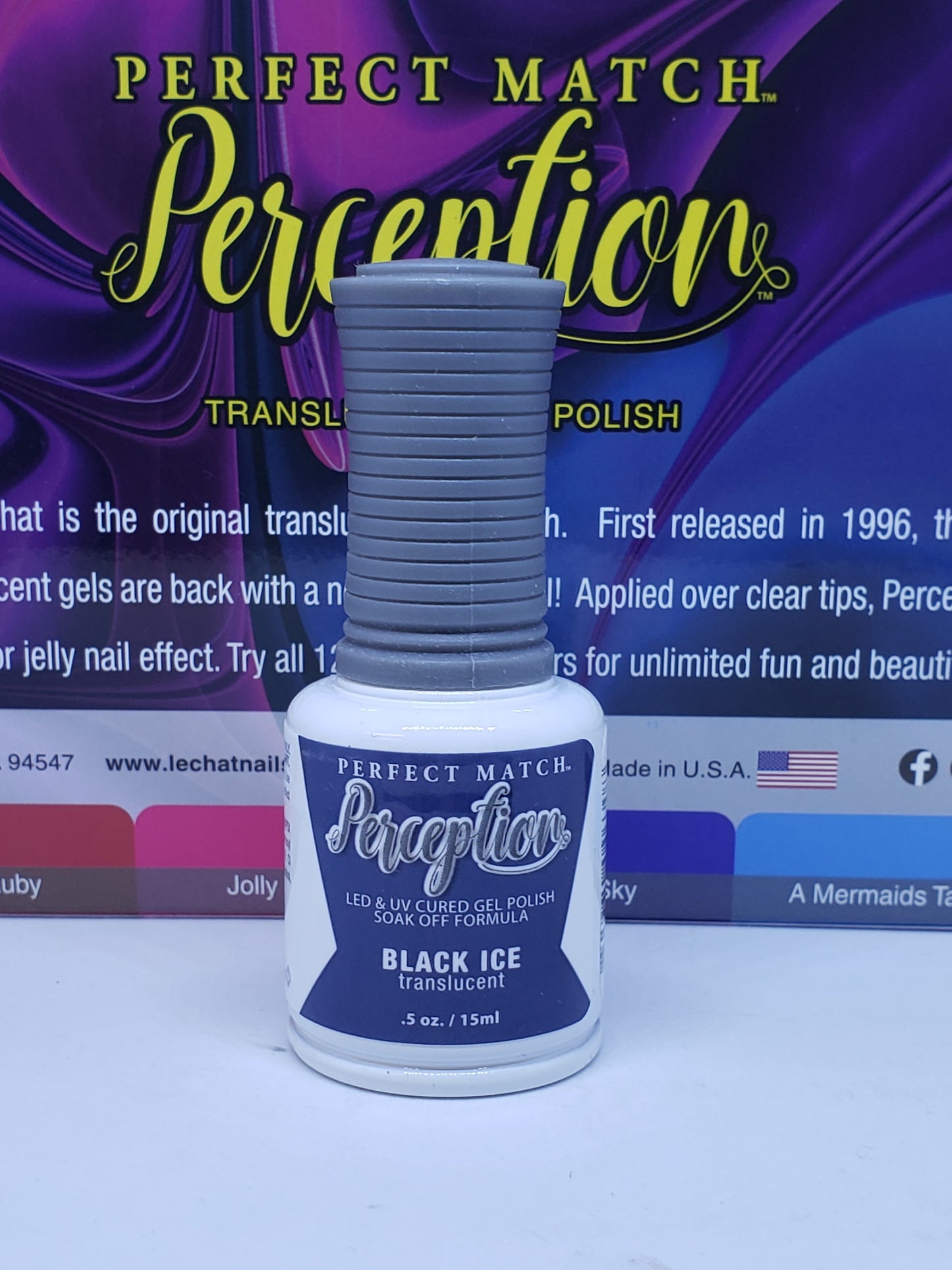 Perfect Match Perception Translucent BLACK ICE .5 oz TGP12-Beauty Zone Nail Supply