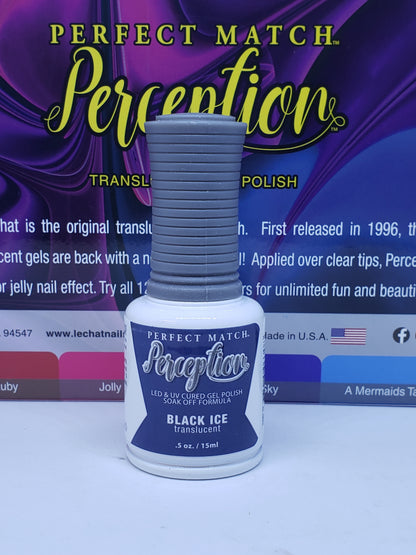 Perfect Match Perception Translucent BLACK ICE .5 oz TGP12-Beauty Zone Nail Supply