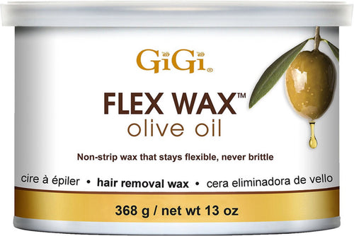 GiGi Olive Oil Flex Wax Hair Removal Wax 13 oz #0348-Beauty Zone Nail Supply
