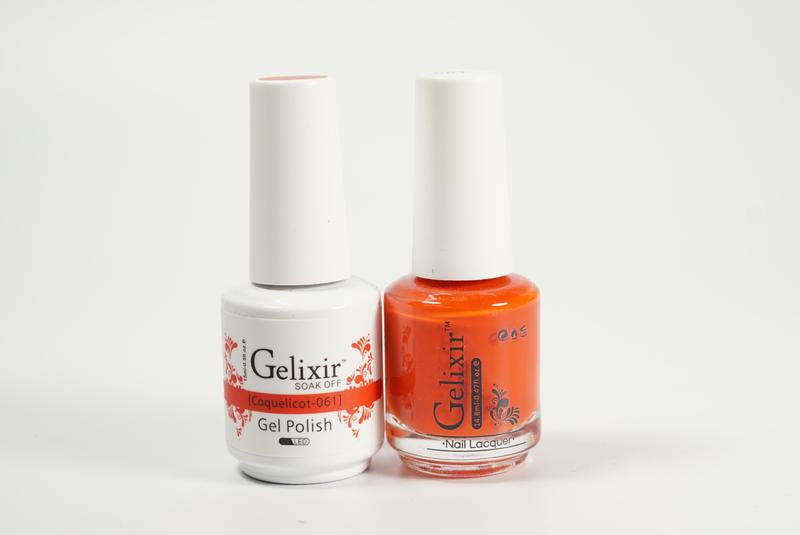 Gelixir Duo Gel & Lacquer Coquelicot 1 PK #061-Beauty Zone Nail Supply