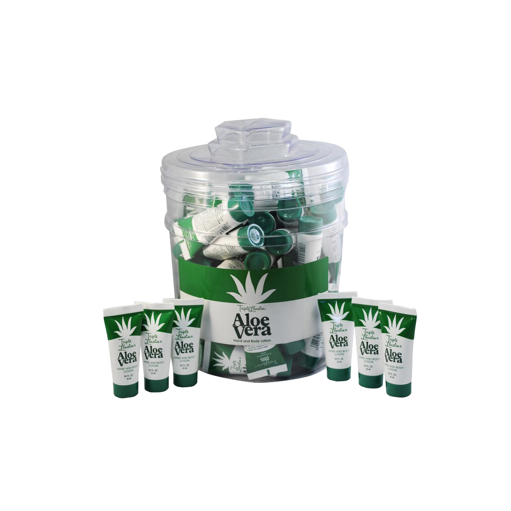 Triple Lanolin Lotion Aloe Vera 3/4 oz - Box 72pcs-Beauty Zone Nail Supply