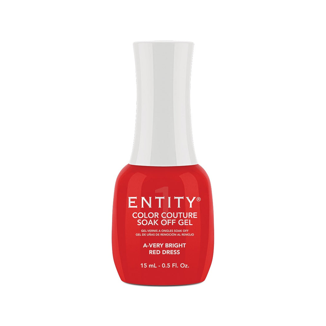 Entity Gel A-Very Bright Red Dress 15 Ml | 0.5 Fl. Oz. #690-Beauty Zone Nail Supply
