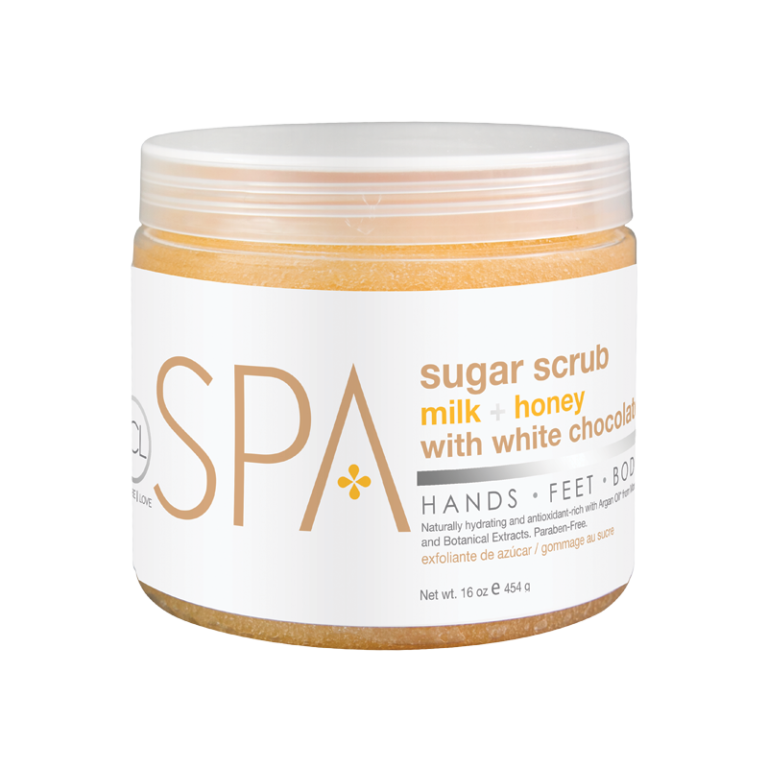 BCL SPA Sugar Scrub Milk + Honey with White Chocolate 16oz-Beauty Zone Nail Supply