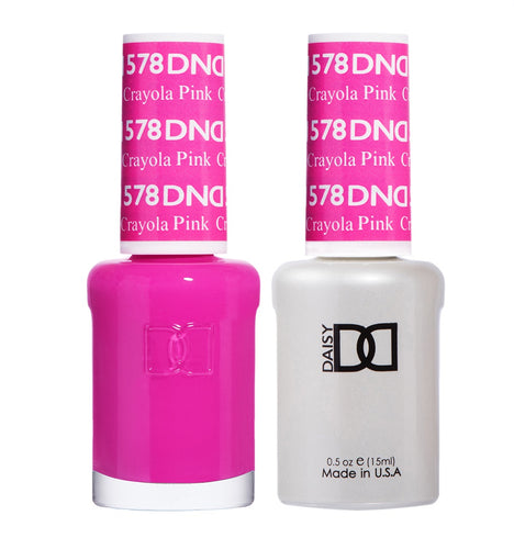 DND Duo Gel & Lacquer Crayola Pink #578-Beauty Zone Nail Supply