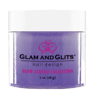 Glam & Glits Glow Acrylic (Cream) 1 oz Ultra Violet - GL2023-Beauty Zone Nail Supply