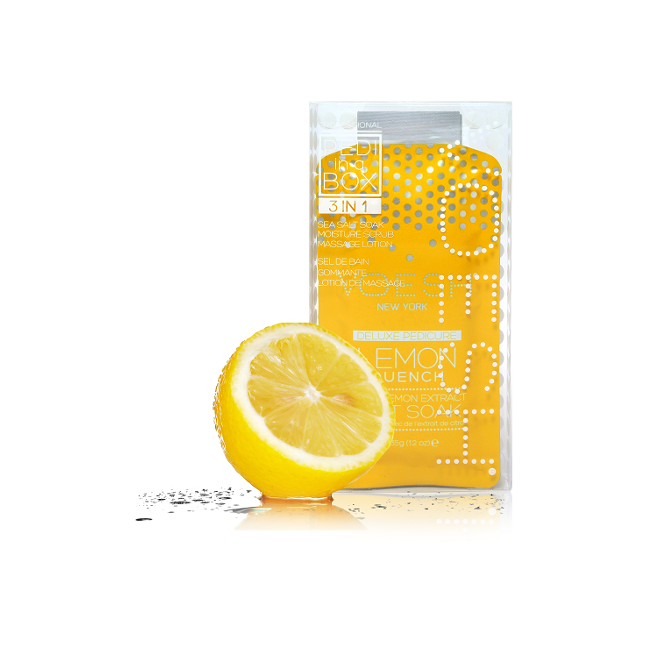 Voesh Pedi Lemon Quench 3 Step Case 100 Pack-Beauty Zone Nail Supply
