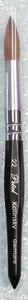 Petal kolinsky acrylic nail brush black angle size 22 - BeautyzoneNailSupply