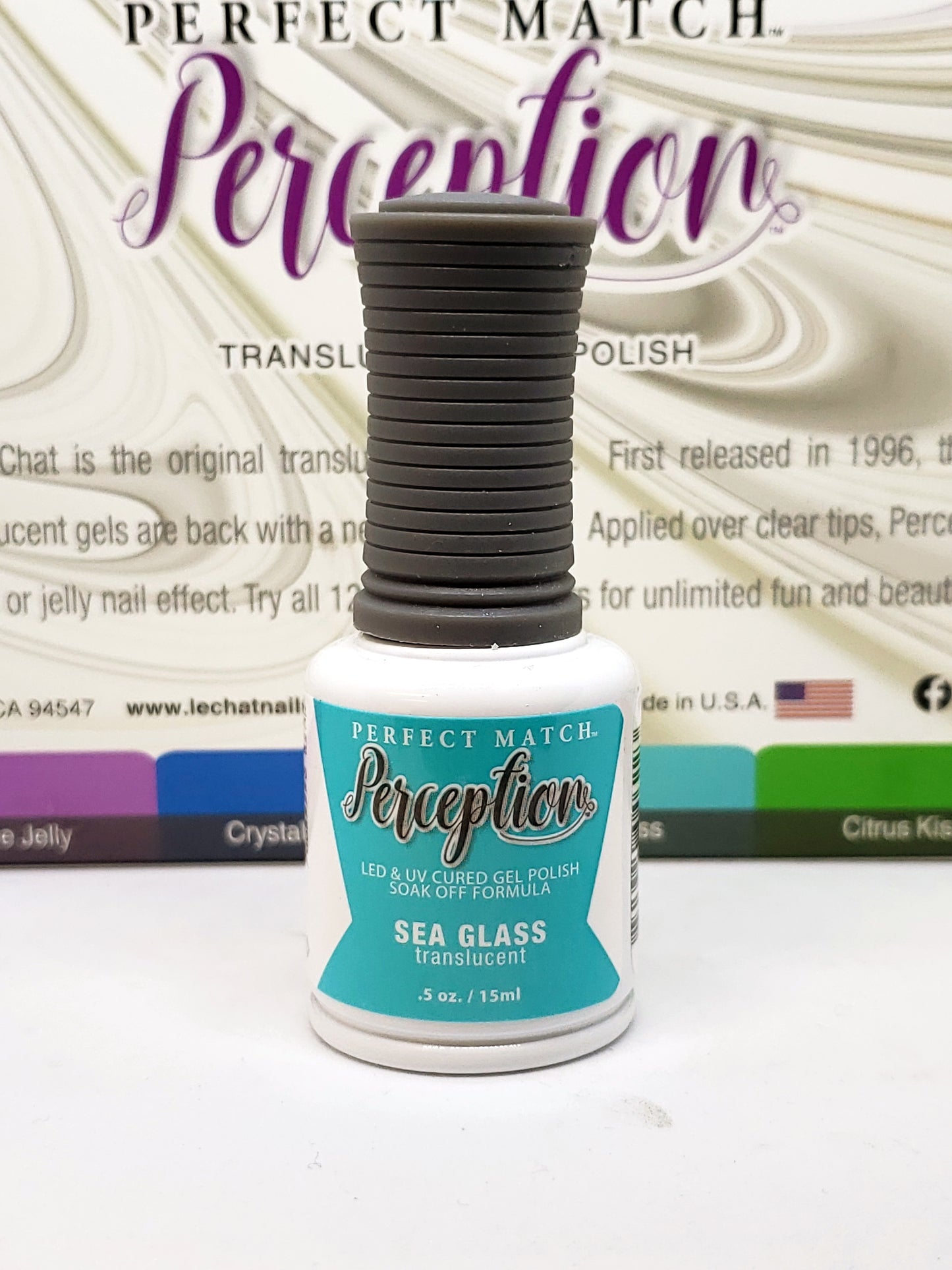Perfect Match Perception Translucent SEA GLASS .5 oz TGP04-Beauty Zone Nail Supply