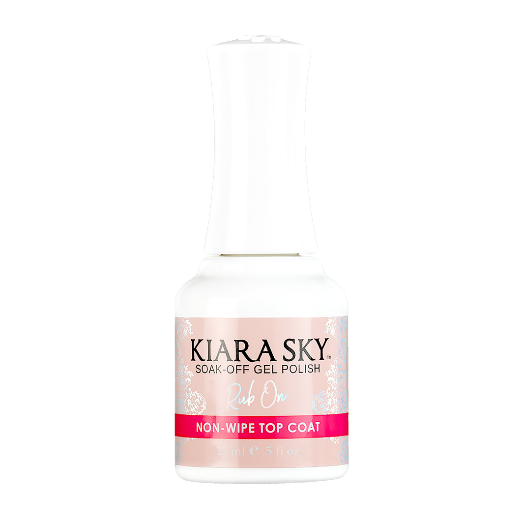Kiara Sky Gel Rub On Non-Wipe Top Coat 0.5Oz / 15Ml-Beauty Zone Nail Supply